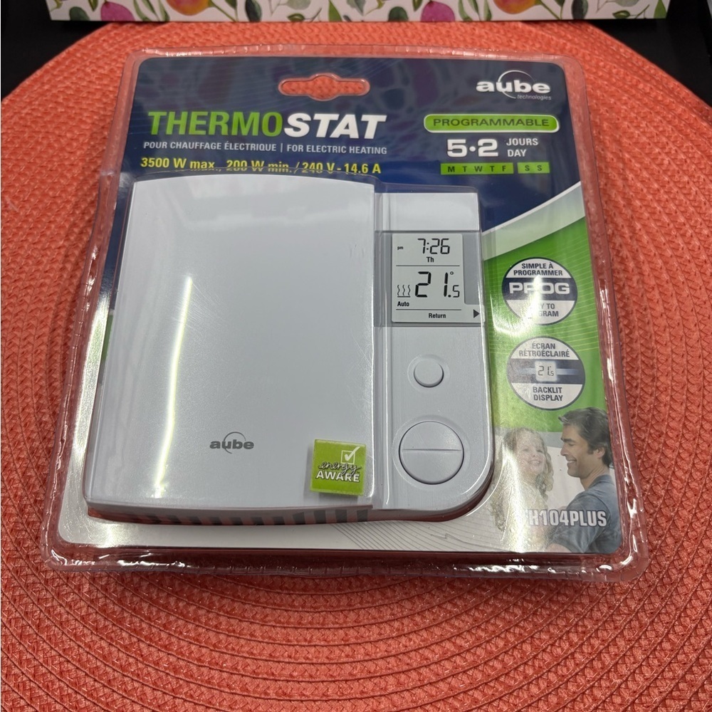 White Programmable Thermostat